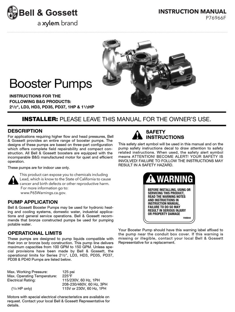 Xylem Bell & Gossett LD3 instruction manual
