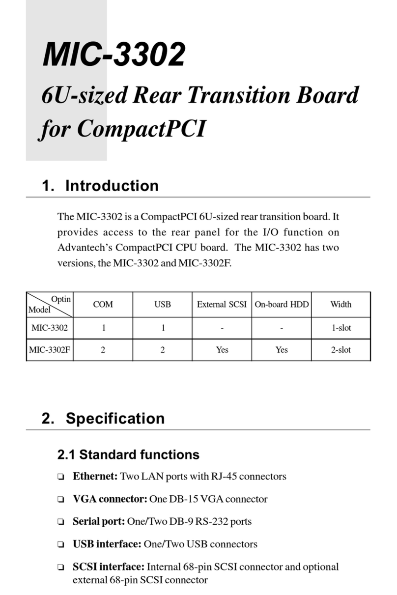 Advantech MIC-3302 User manual
