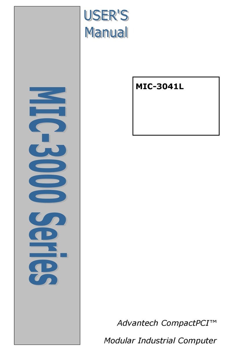 Advantech MIC-3000 Series User manual