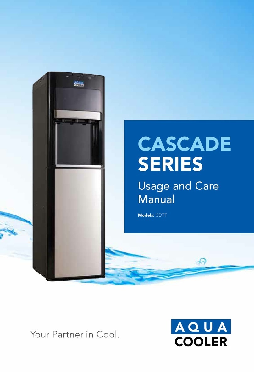 Aqua Cooler Cascade Series Usage and Care Manual