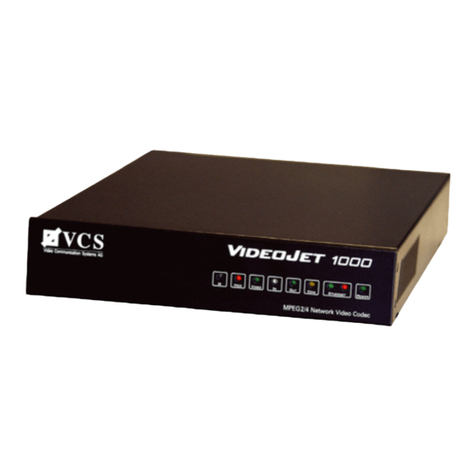 VCS VideoJet 1000 manual