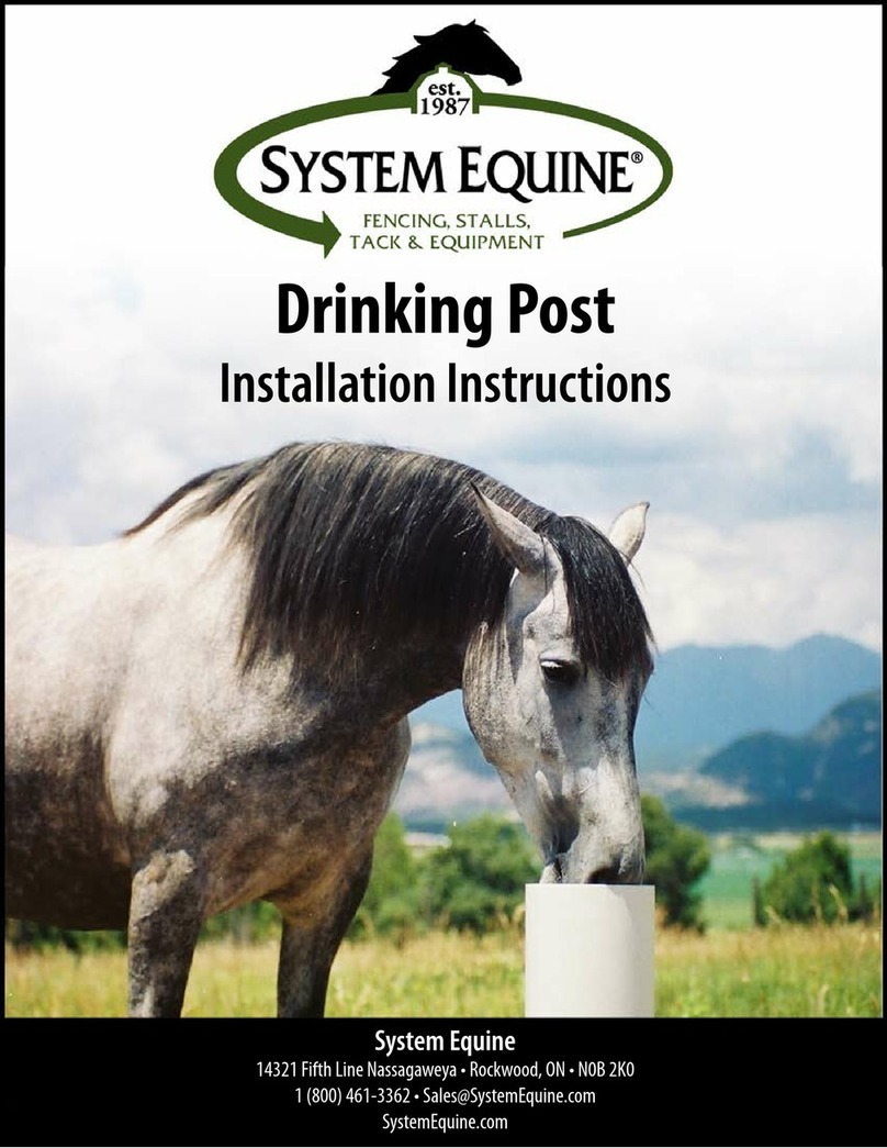 System Equine Drinking Post installation instructions