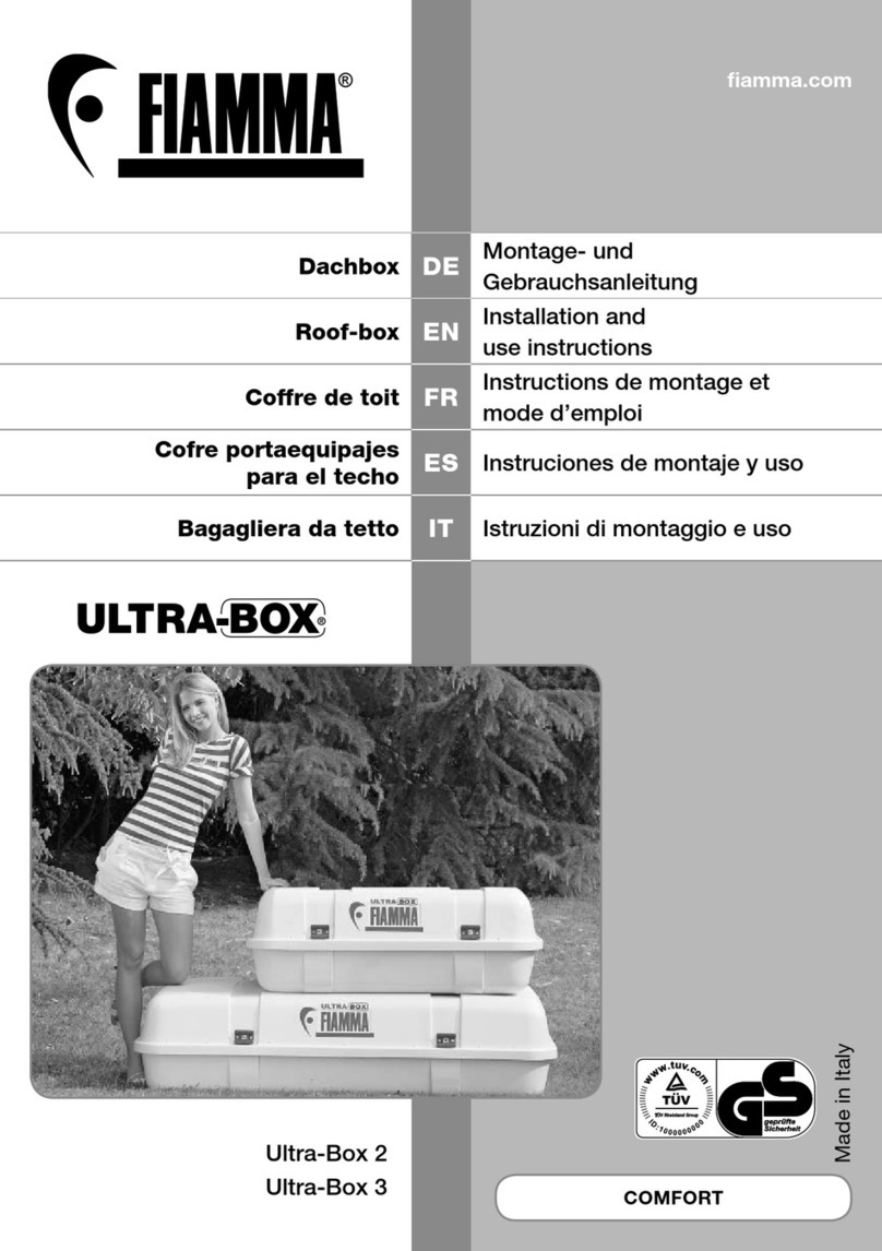 Fiamma Ultra-Box Series Operating and maintenance manual