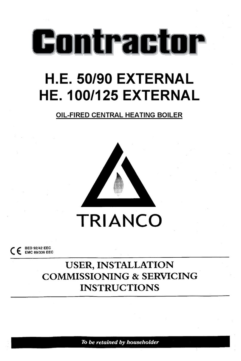 Trianco Contractor Series User, installation, comissioning & servicing instructions Trianco Contractor Series User, installation, comissioning & servicing instructions