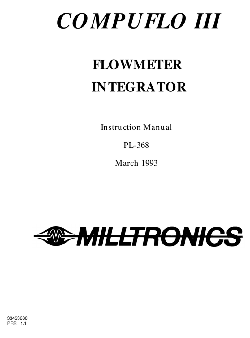 Milltronics COMPUFLO III instruction manual