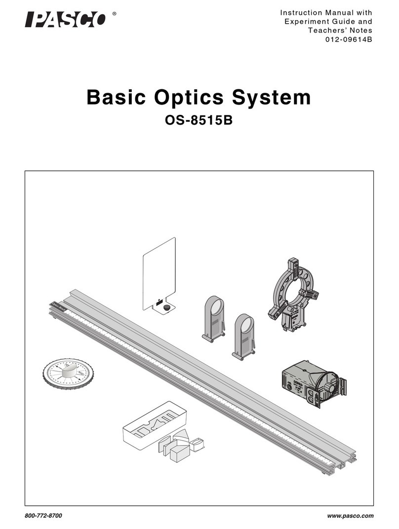 PASCO OS-8515B instruction manual