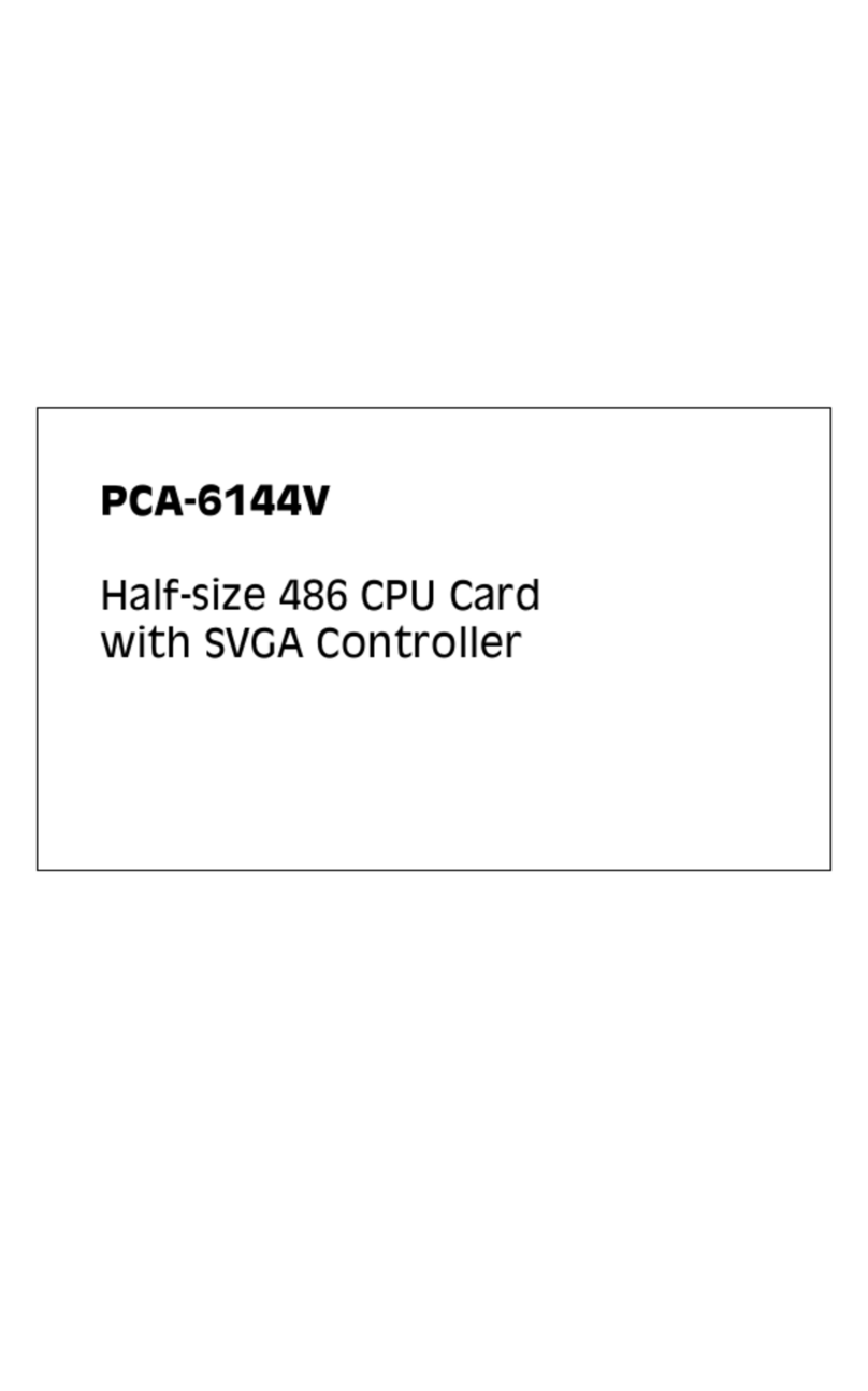 Advantech PCA-6144V User manual
