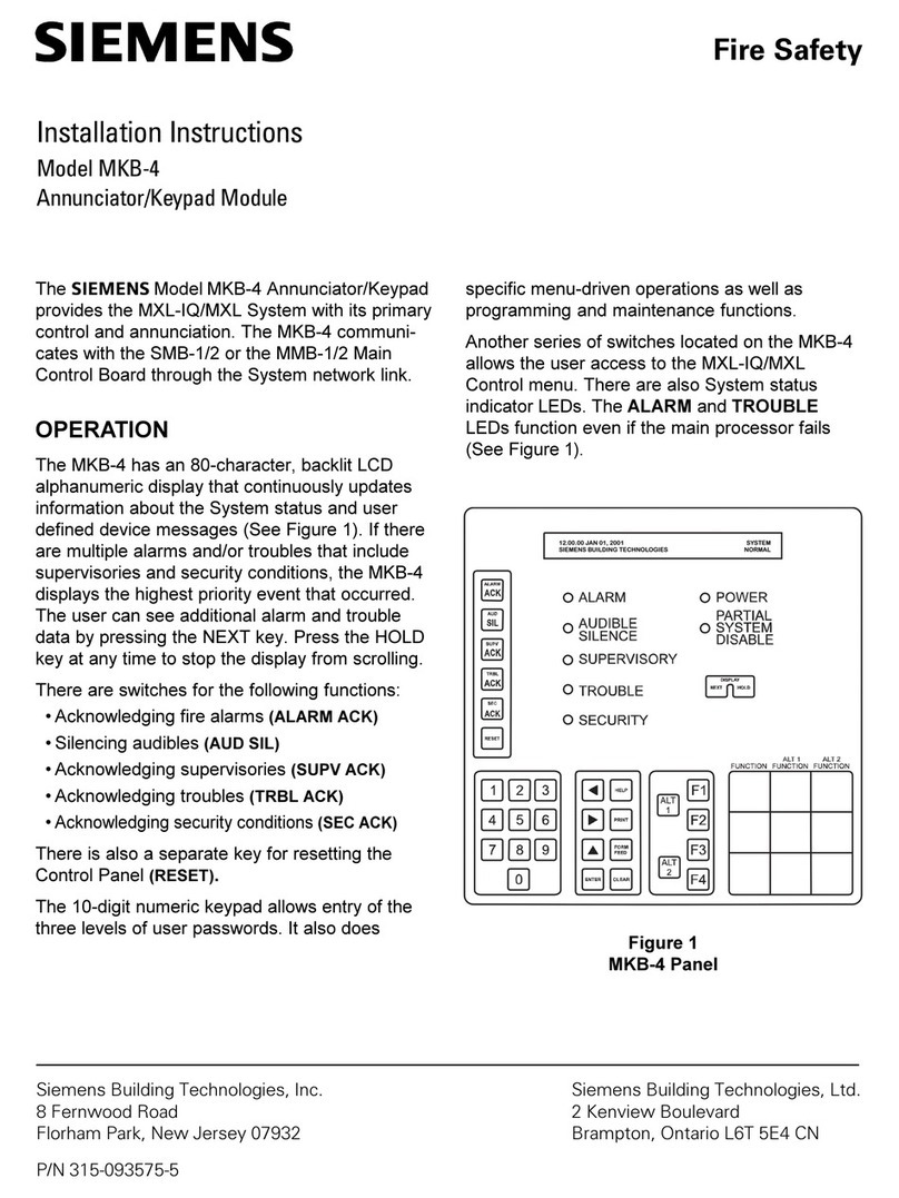 Siemens MKB-4 User manual