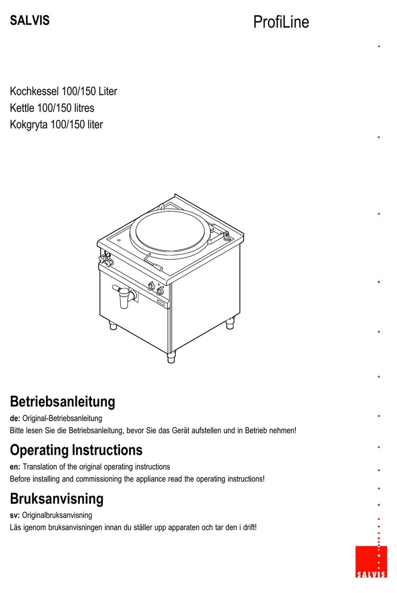 Salvis ProfiLine PL881035 operating instructions