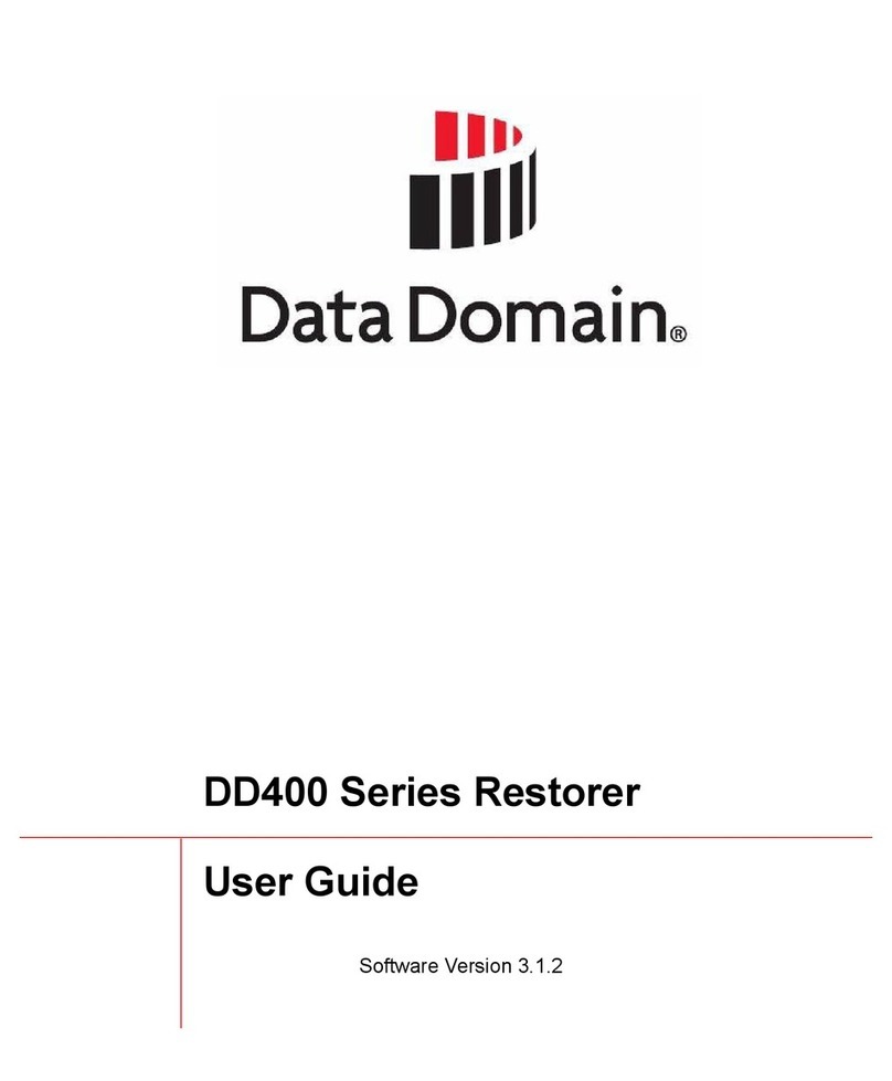 Data Domain DD400 Series user guide Data Domain DD400 Series user guide