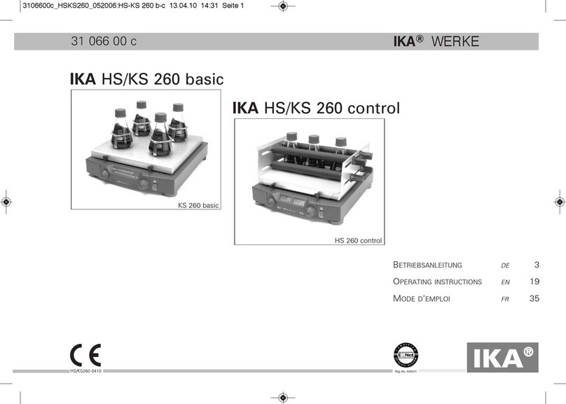 IKA HS 260 Basic User manual IKA HS 260 Basic User manual