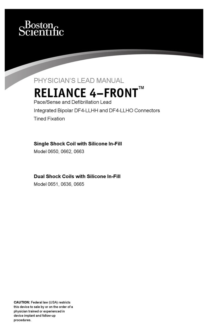 Boston Scientific RELIANCE 4-FRONT Series User manual