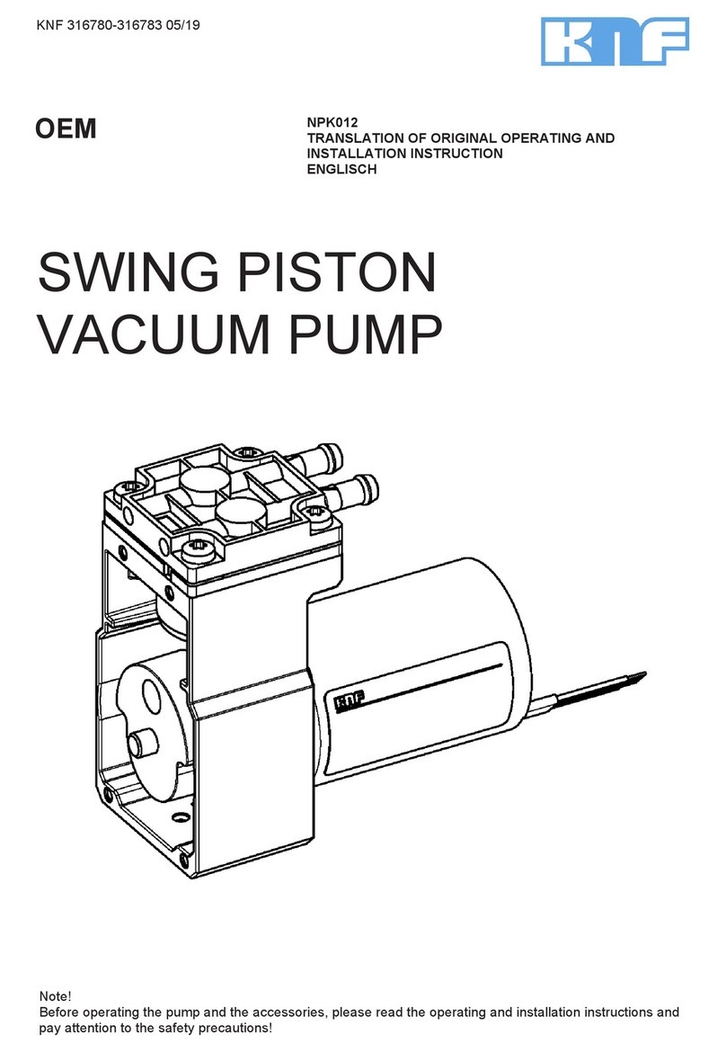 KNF NPK012 Series User manual