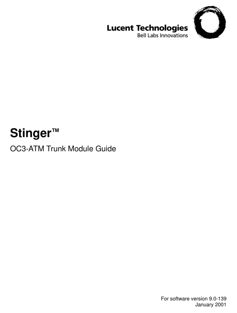 Lucent Technologies Stinger OC3-ATM User manual