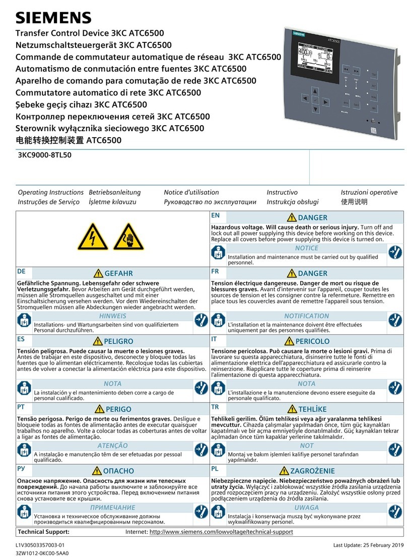 Siemens 3KC ATC6500 User manual