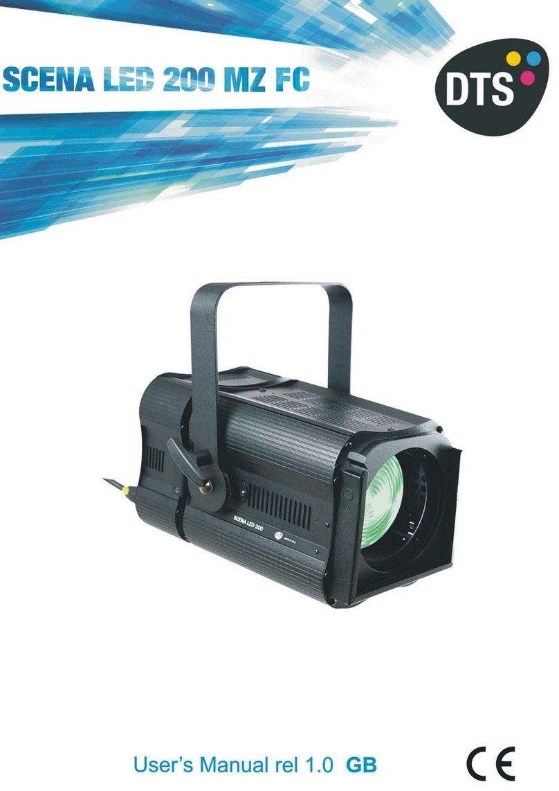 DTS SCENA LED 200 MZ FC user manual