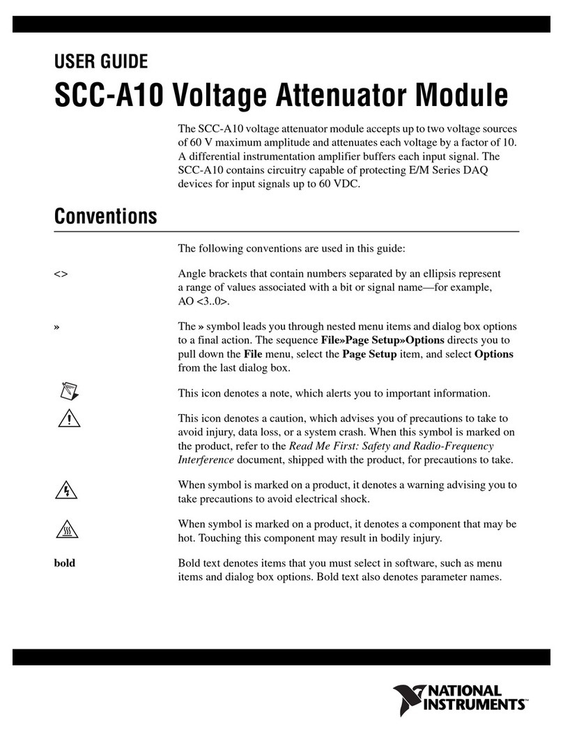 National Instruments SCC-A10 user guide