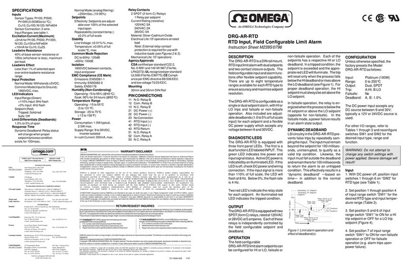 Alarm DRG-AR-RTD instruction sheet