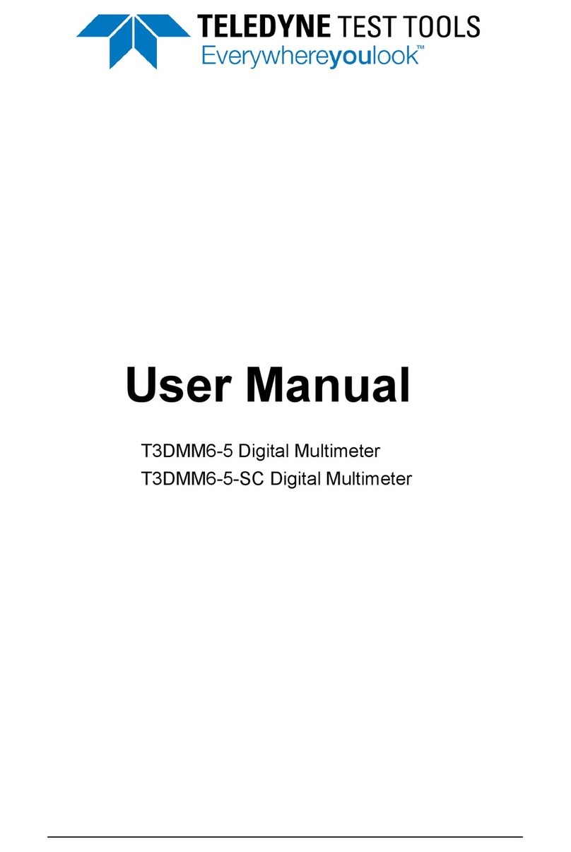 Teledyne T3DMM6-5 User manual