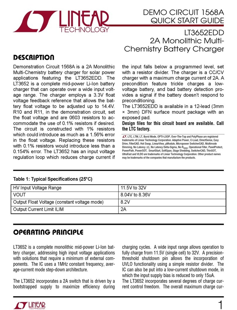 Linear Technology LT3652EDD User manual