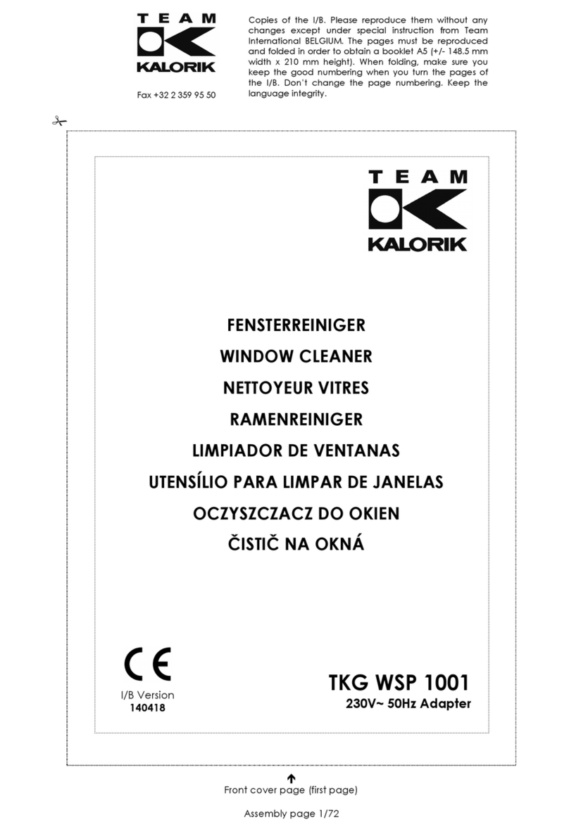 Kalorik TKG WSP 1001 User manual