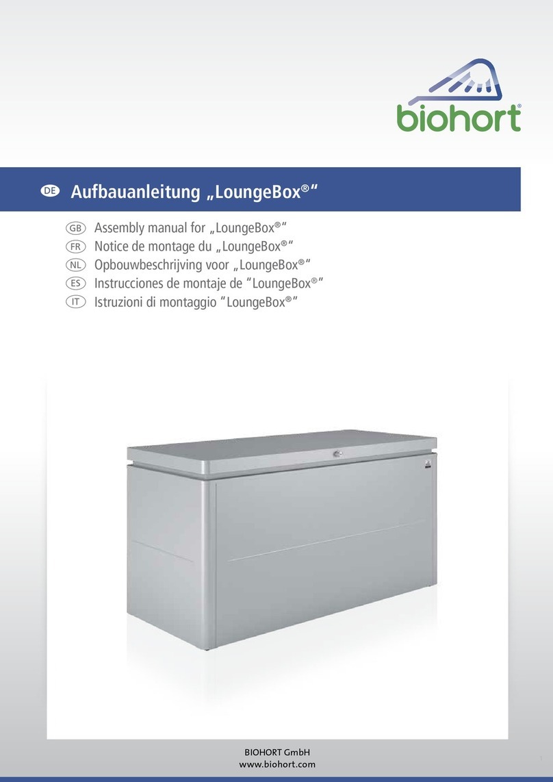 Biohort LoungeBox Assembly manual