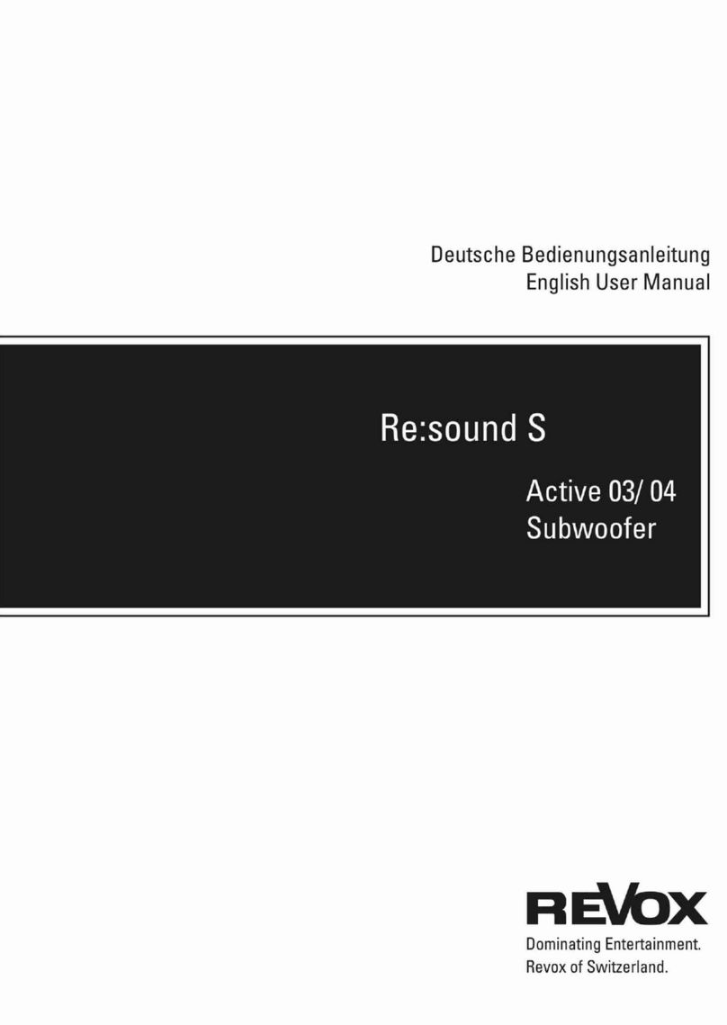 Revox Re:sound S Active 03 user manual