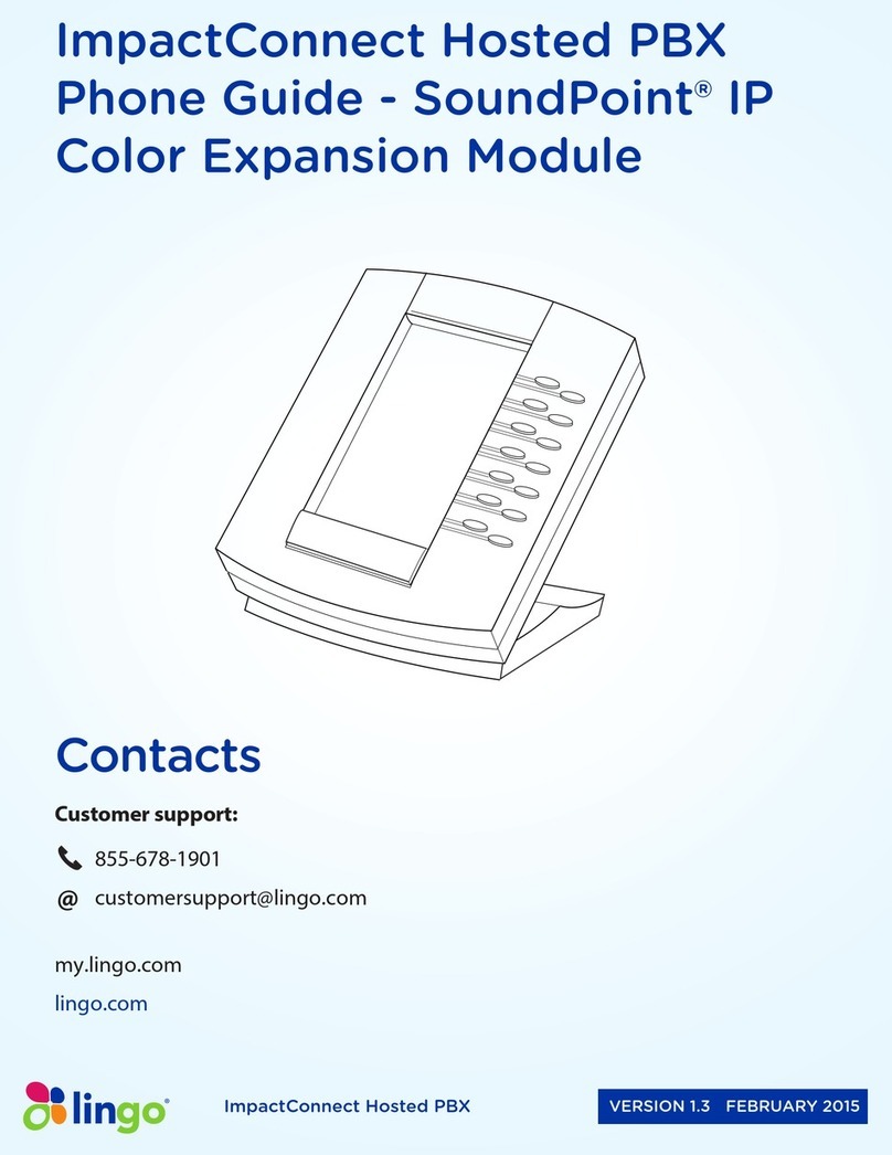 Lingo SoundPoint IP Color Expansion Module quick start guide