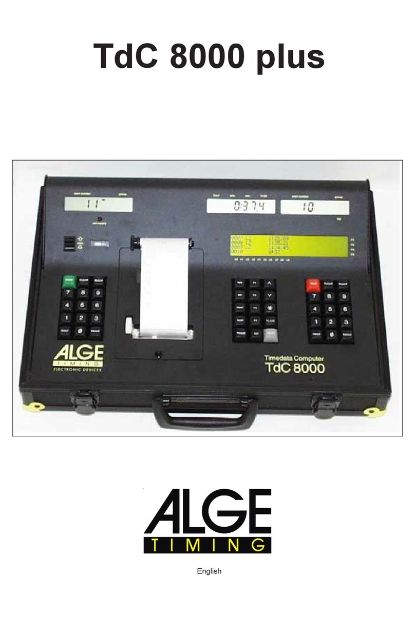ALGE-Timing TdC 8000 plus manual