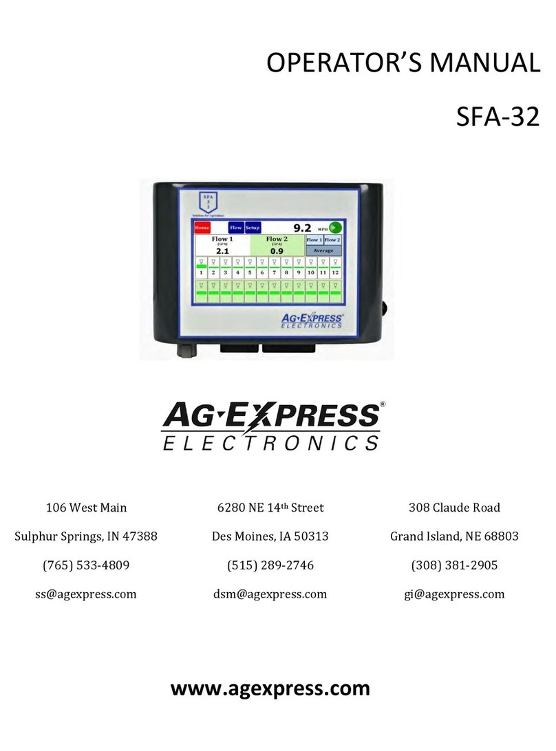 AG-EXPRESS ELECTRONICS SFA-32 Operator's manual