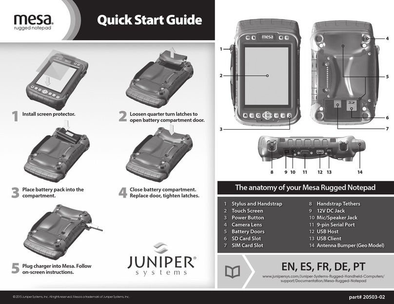 Juniper Mesa Rugged Notepad User manual