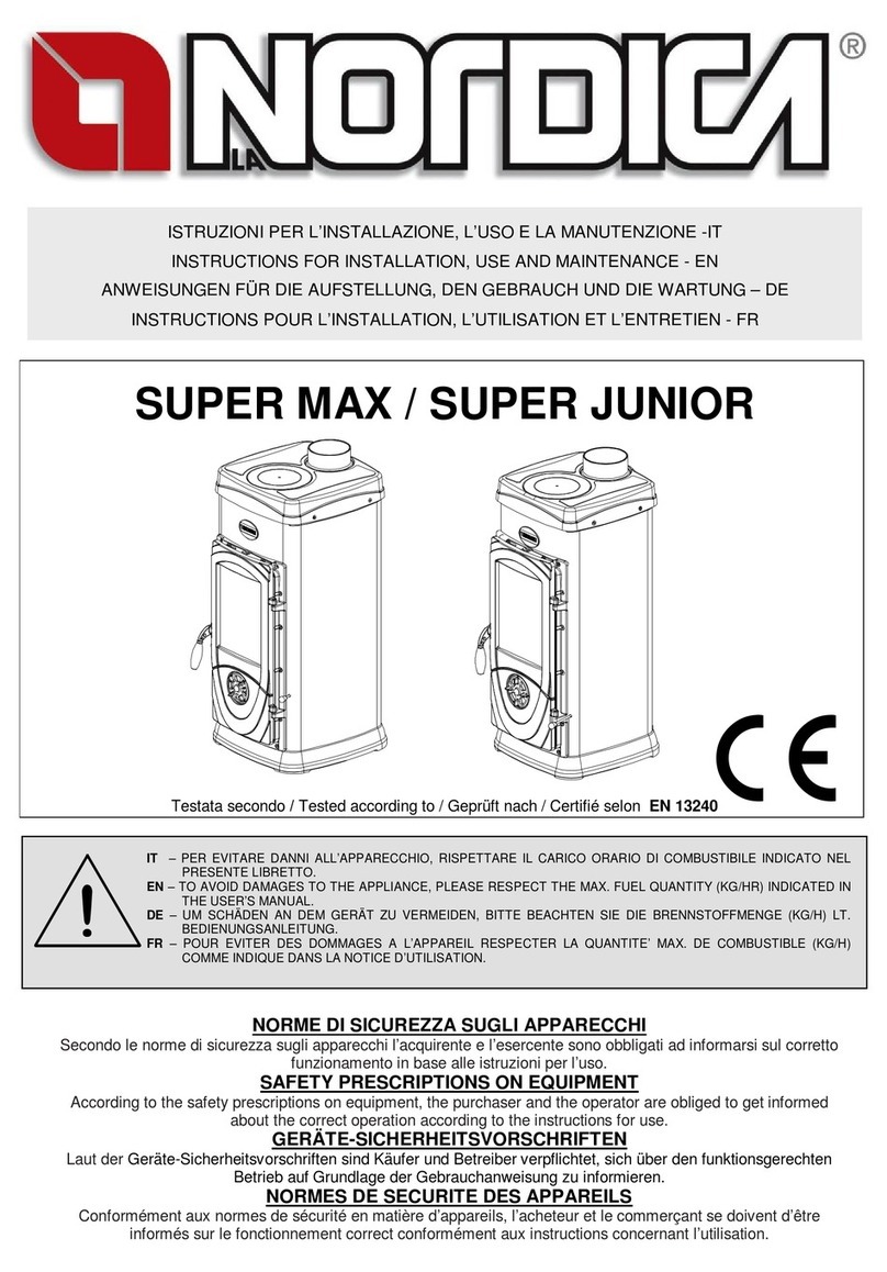 Nordica SUPER MAX Instructions for installation, use and maintenance Nordica SUPER MAX Instructions for installation, use and maintenance