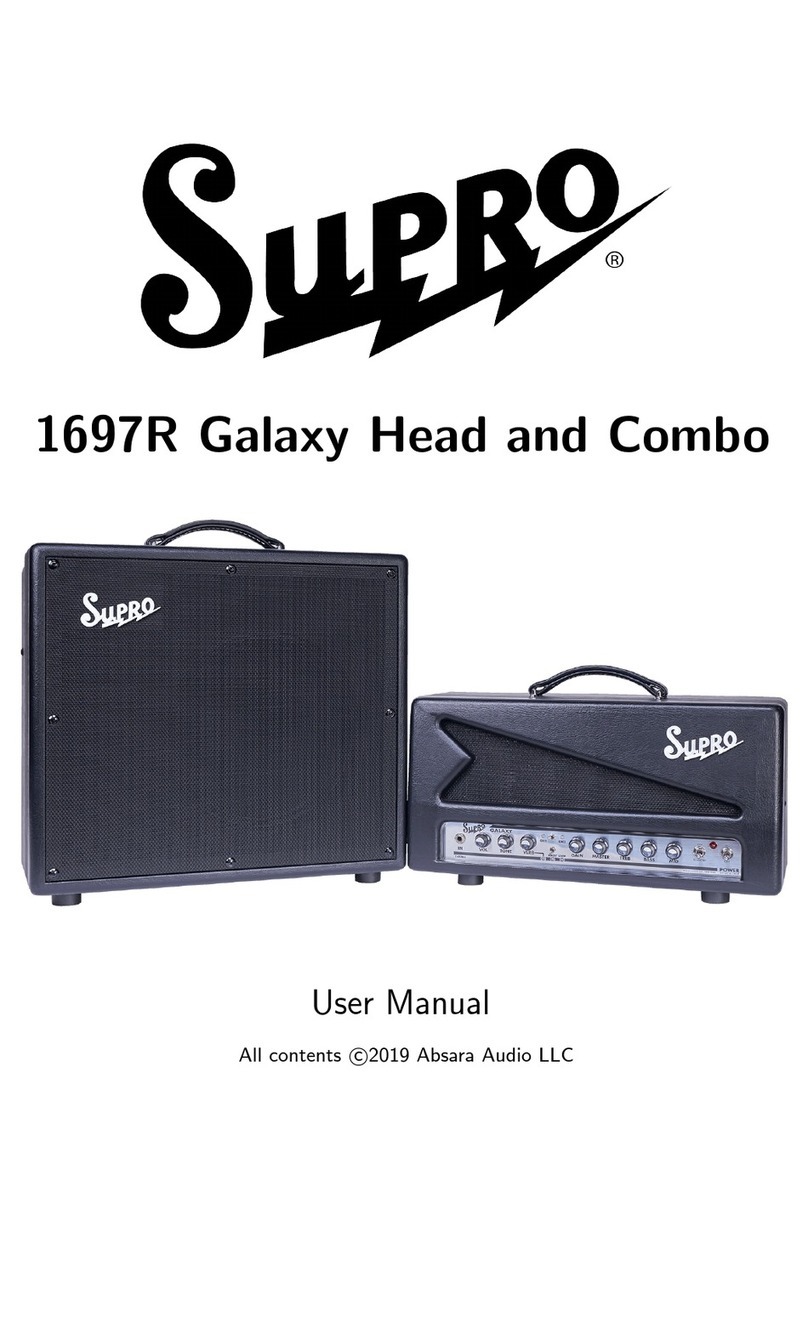 SUPRO 1697R Galaxy Head user manual