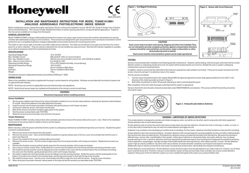 Honeywell TC806E1012M01 User manual Honeywell TC806E1012M01 User manual