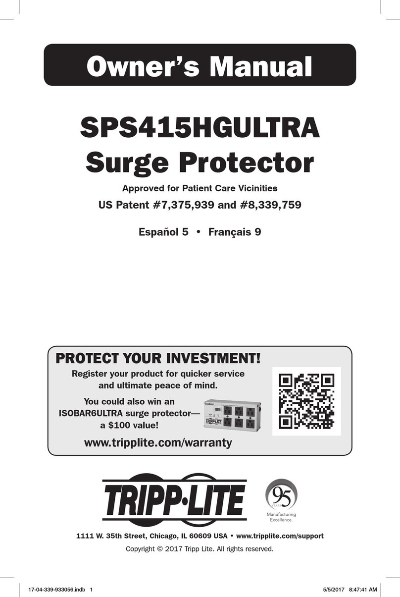 Tripp Lite SPS415HGULTRA User manual