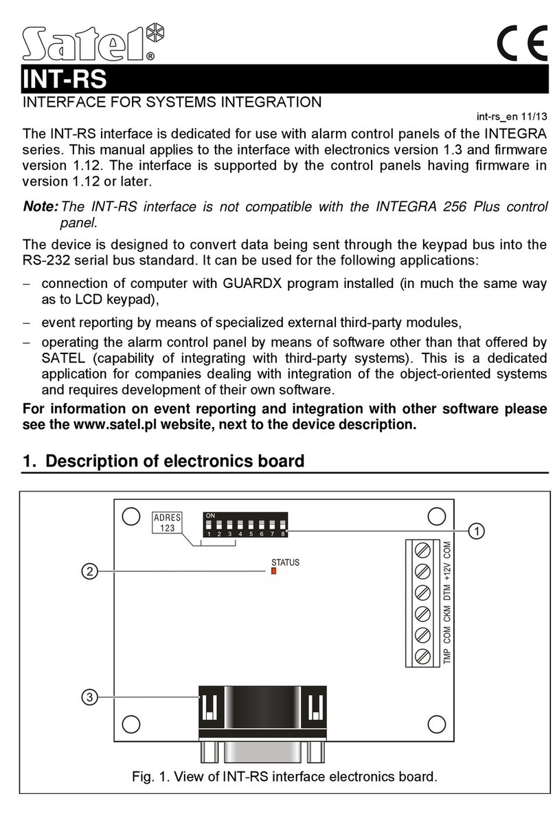 Satel INT-RS manual
