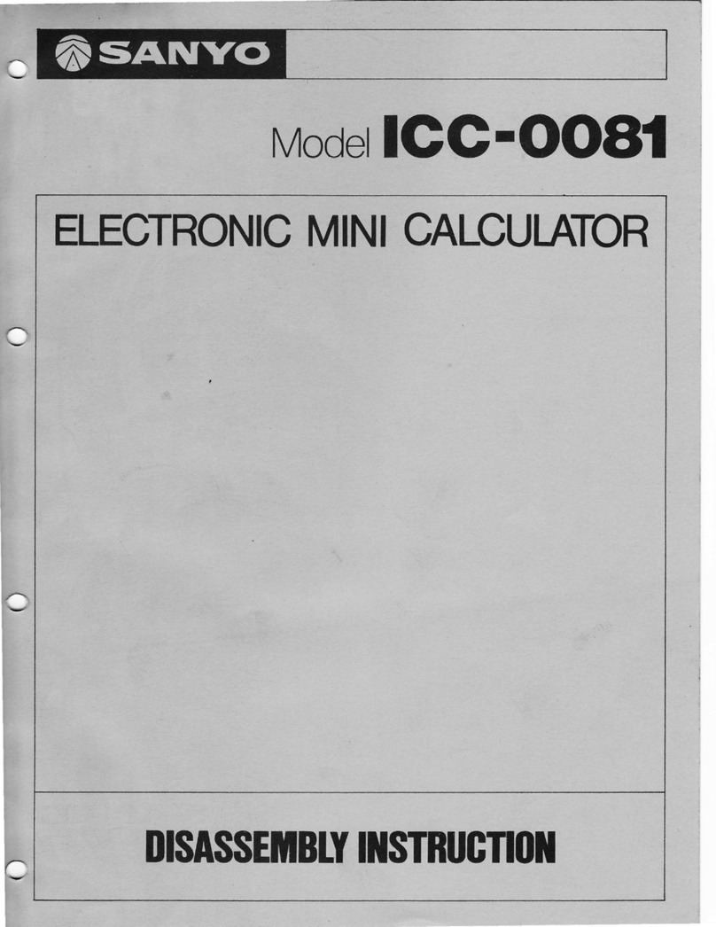 Sanyo ICC-0081 Disassembly instruction