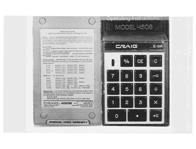 Craig 4508 User manual