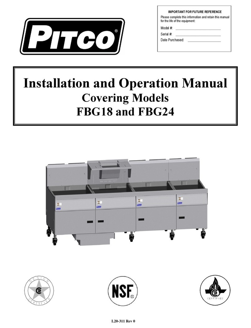 Pitco FBG18 User manual