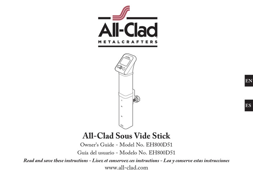 all-clad EH800D51 owner's guide