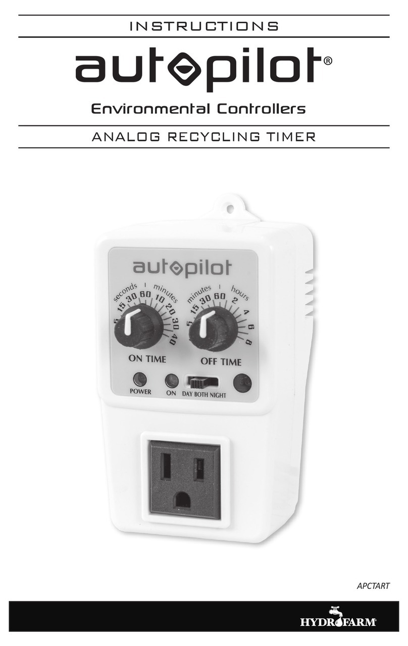 Hydrofarm Autopilot APCTART User manual Hydrofarm Autopilot APCTART User manual