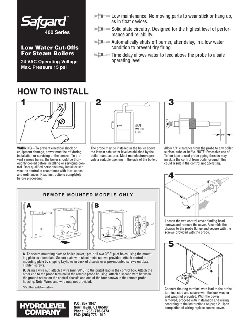 Hydrolevel Company Safgard 400 Series instruction manual