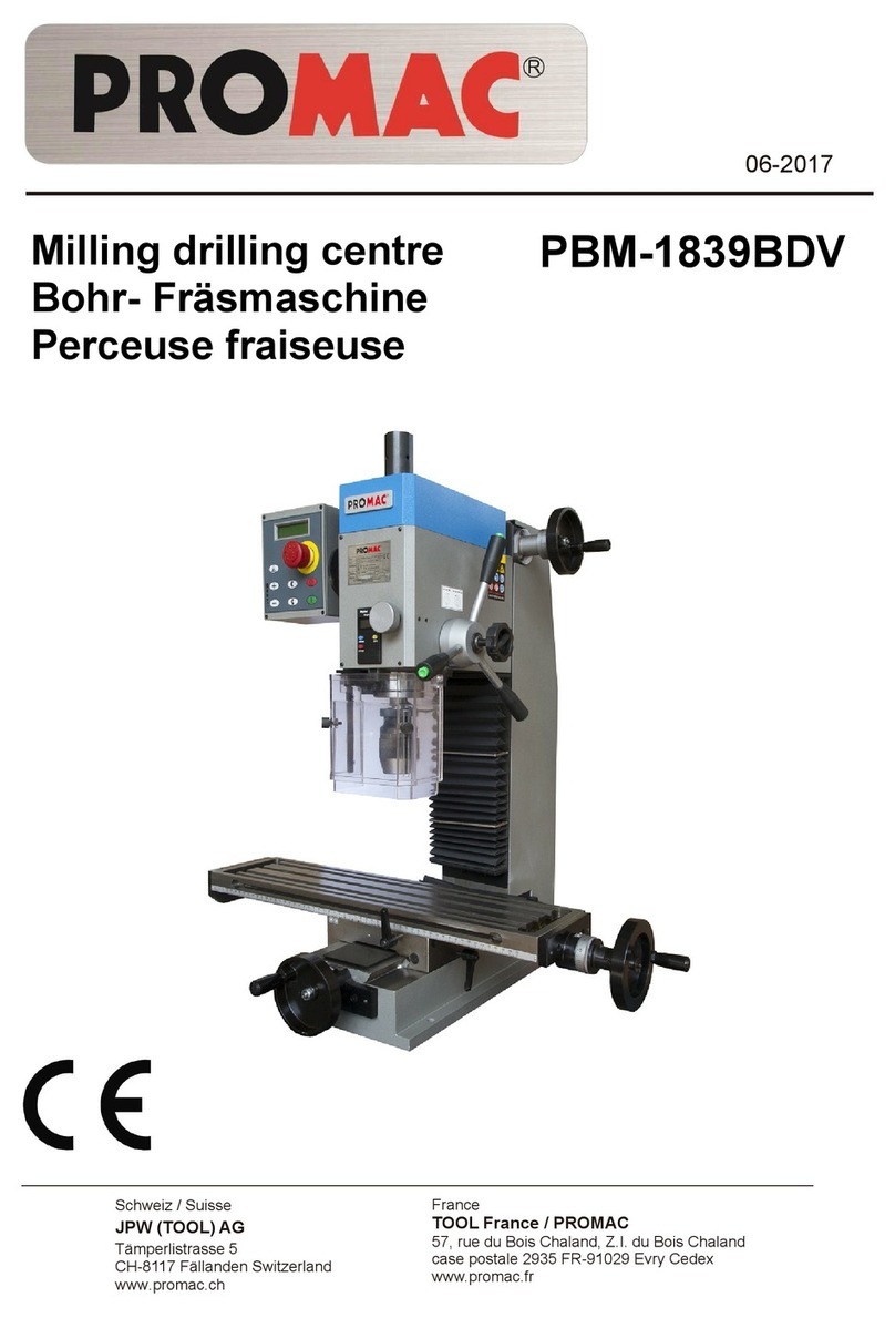 Promac PBM-1839BDV operating instructions