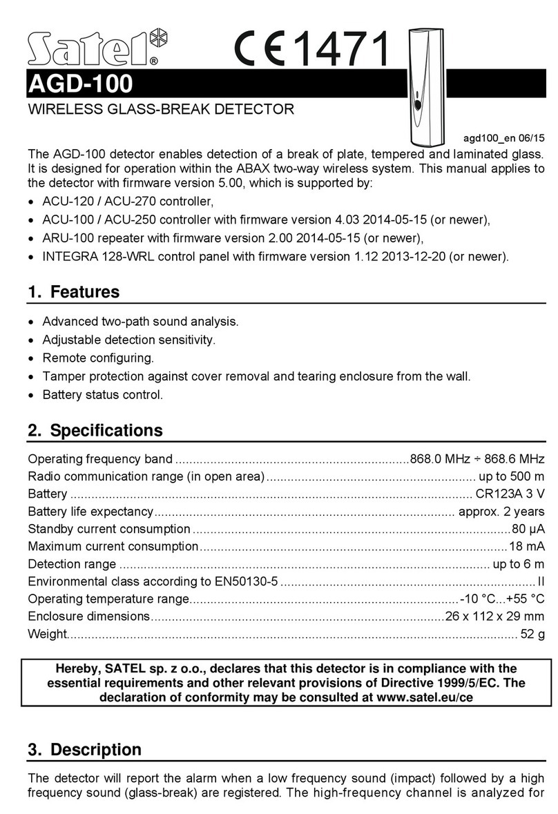 Satel AGD-100 User manual