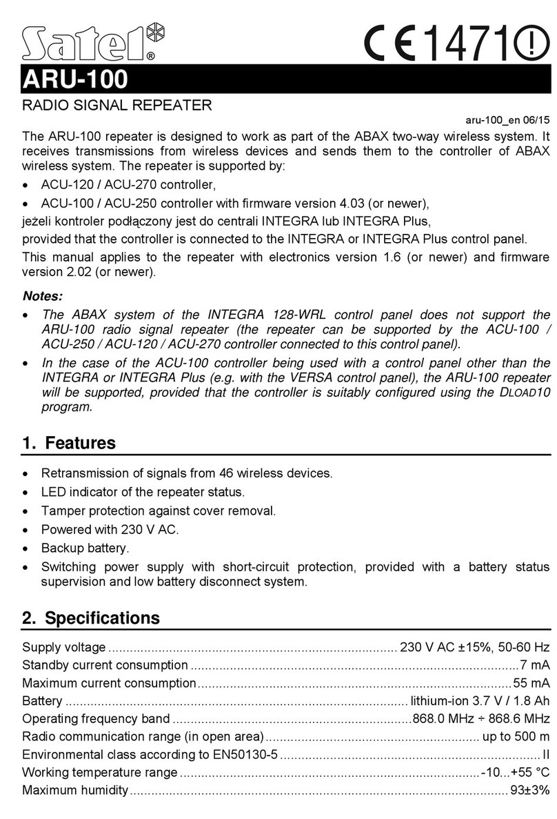 Satel ARU-100 User manual