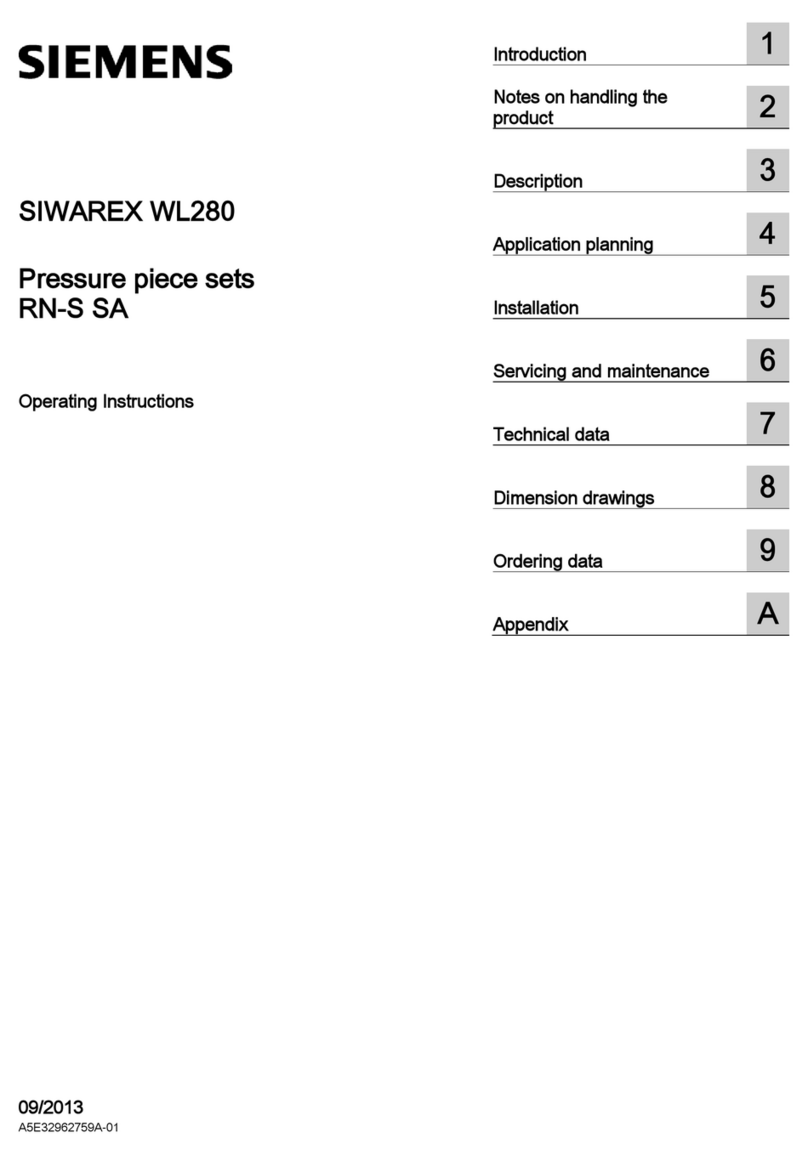 Siemens SIWAREX WL280 User manual