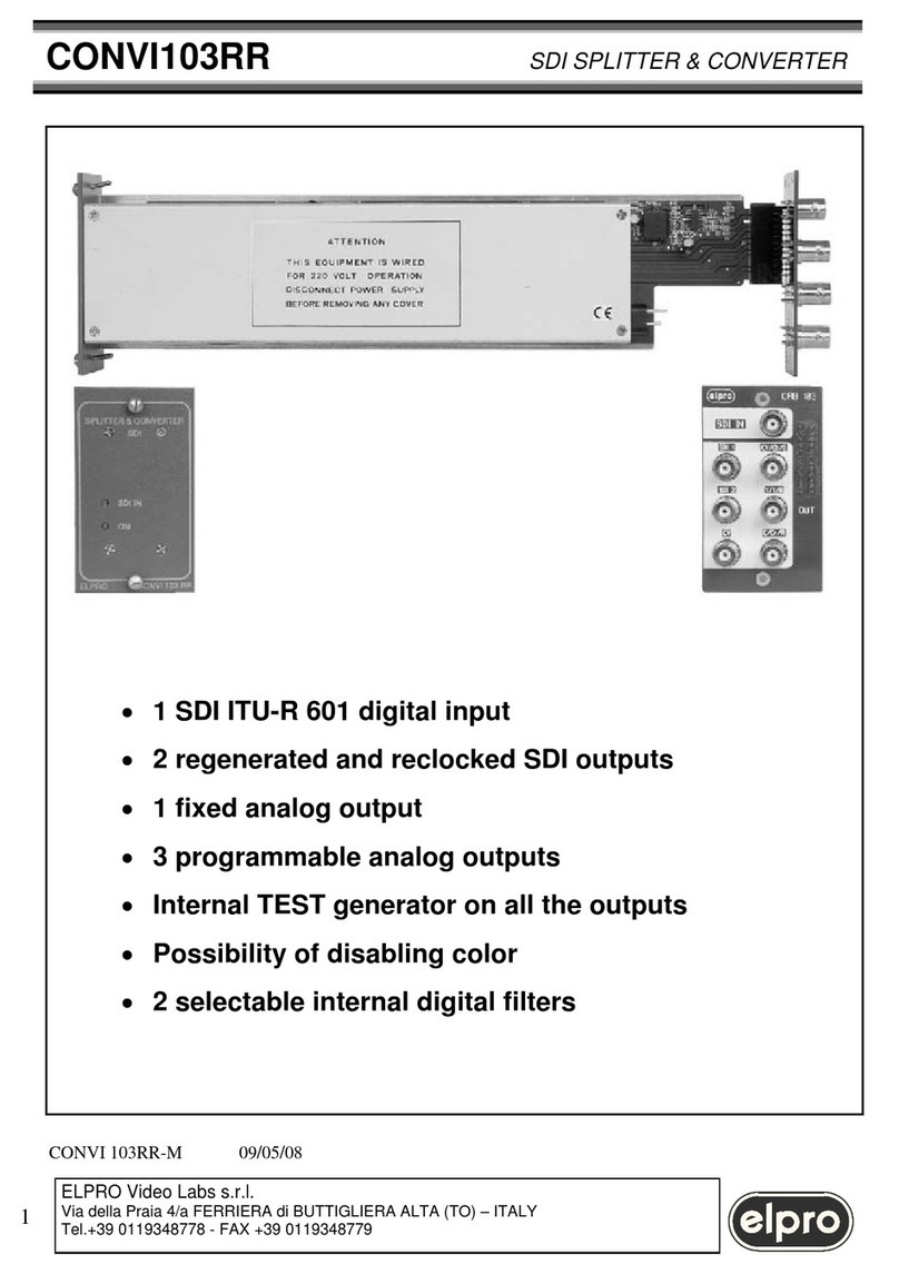 ELPRO CONVI103RR user manual ELPRO CONVI103RR user manual
