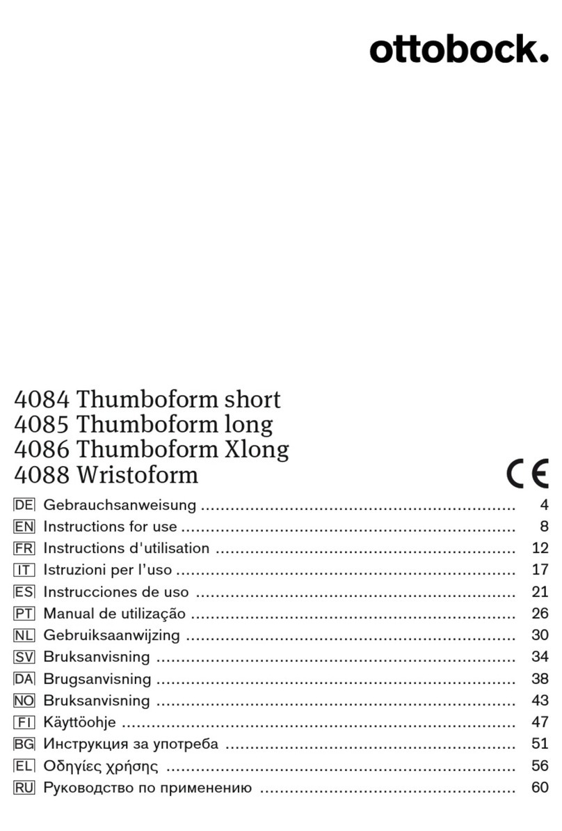 Otto Bock 4084 Thumboform short Instructions for use