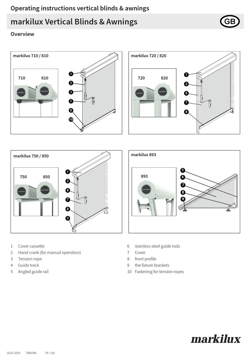 Markilux 710 operating instructions