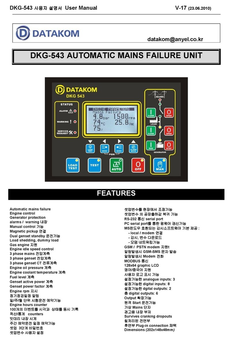 Datakom DKG-543 user manual